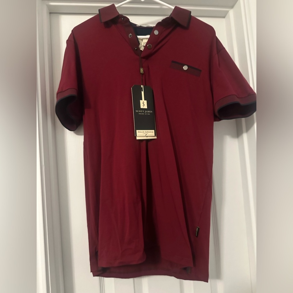 Scott James Red Polo Shirt